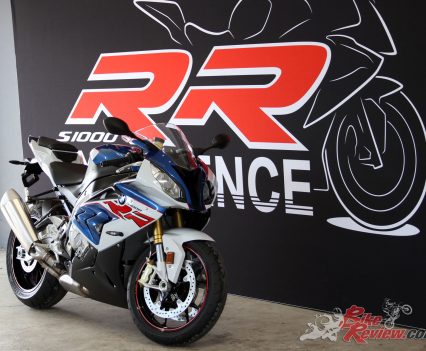 Jeff warmed up on a BMW S 1000 RR before taking on the mighty HP4 Race...