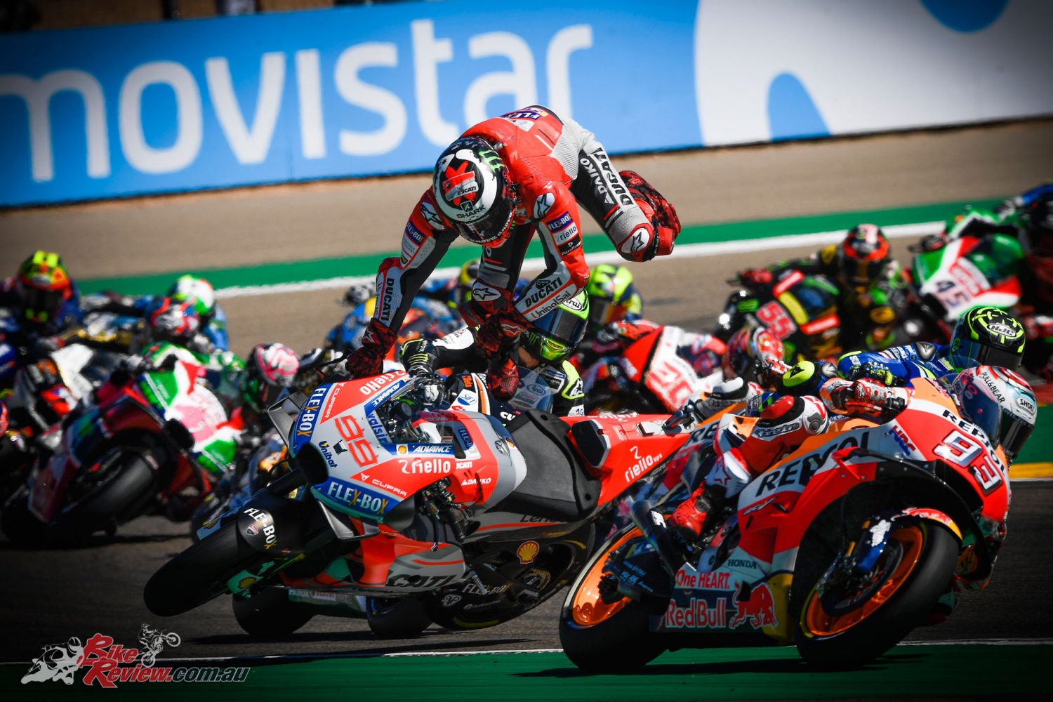 A first corner crash ruled Lorenzo out of contention