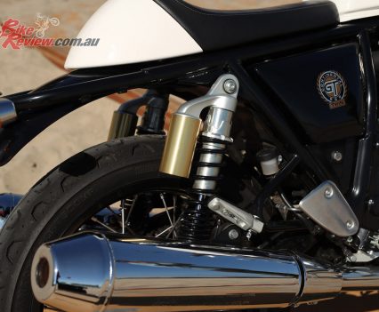 Royal Enfield Continental GT 650 - Rear shock and exhaust