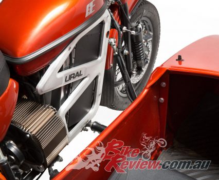 The electric Ural has a top speed of 140km/h and a 165km range.