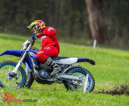 Testing included a grass track section and Enduro loop