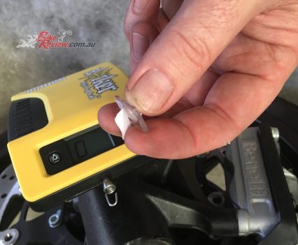 The Slacker comes with spare stick on clips for the string.