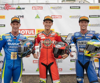 Troy Herfoss claimed top honours in the Kawasaki Superbike class at Round 2 - Image by TBG Sport