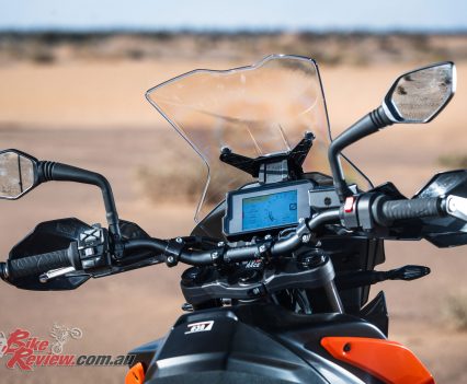 2019 KTM 790 Adventure dash and controls