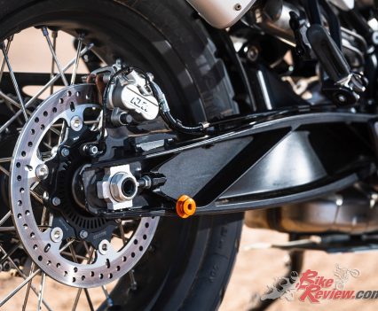 2019 KTM 790 Adventure swingarm and rear brake