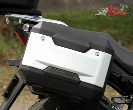 Our test V-Strom 250 was kitted out with full luggage