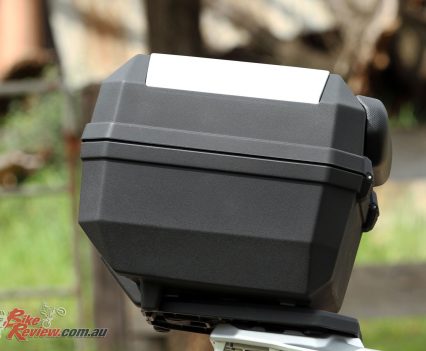 Our test V-Strom 250 was kitted out with full luggage