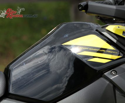 While there's plenty of plastic the overall build quality is really good on the V-Strom 250