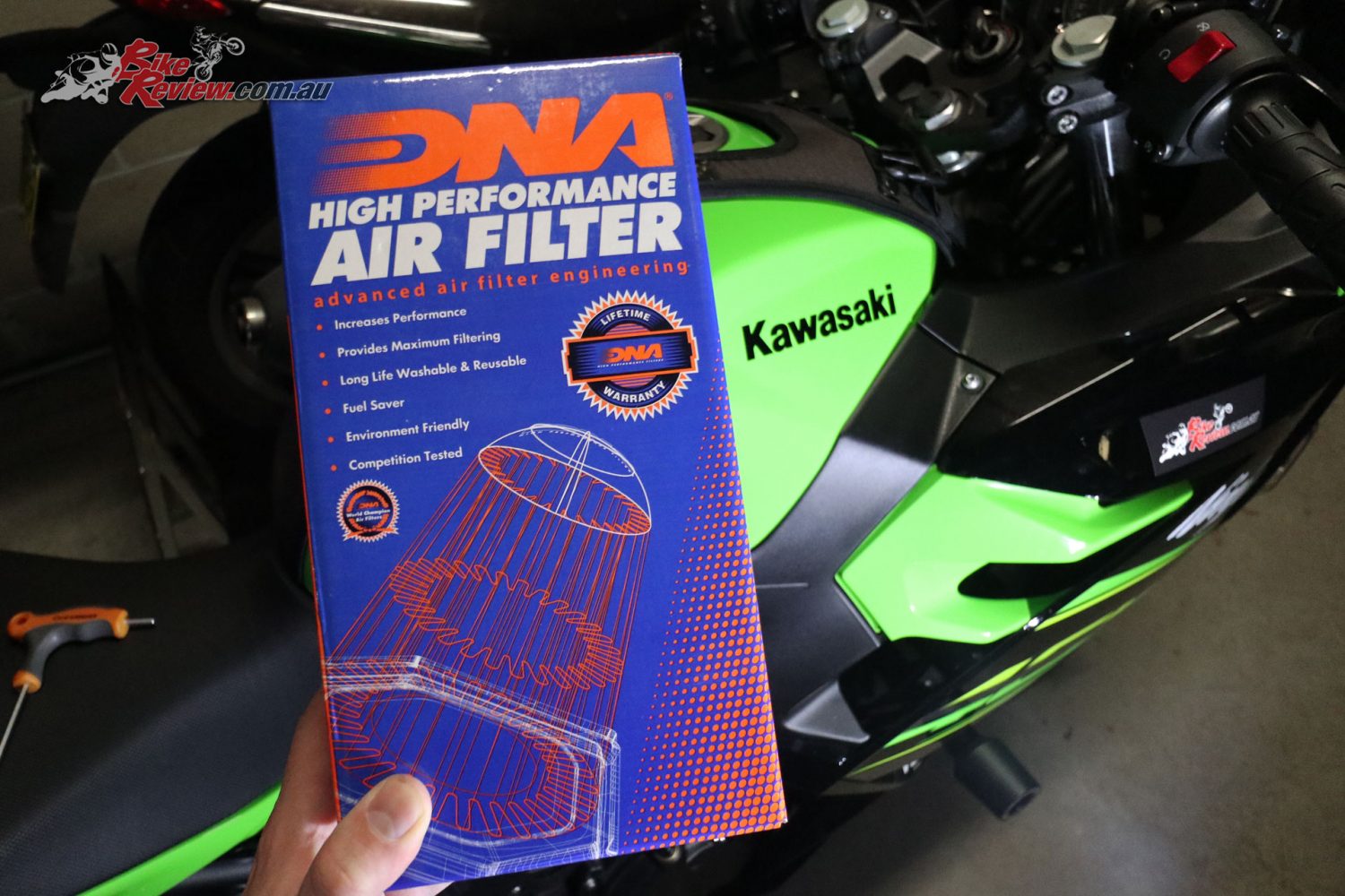 DNA Performance Air Filter for our Project Ninja 400