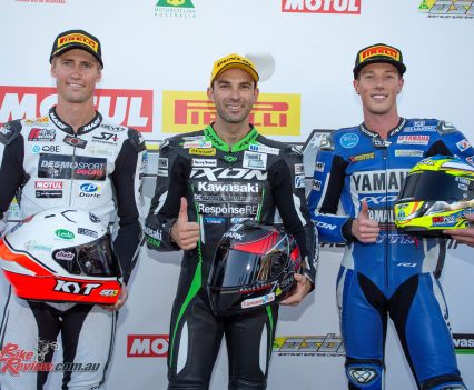 Kawasaki Superbike Race 1 Podium - Image by TBG Sport