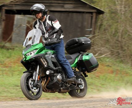 Wheels are 'lightweight' options according to Kawasaki with Bridgestone Battlax Sport Touring T31 tyres