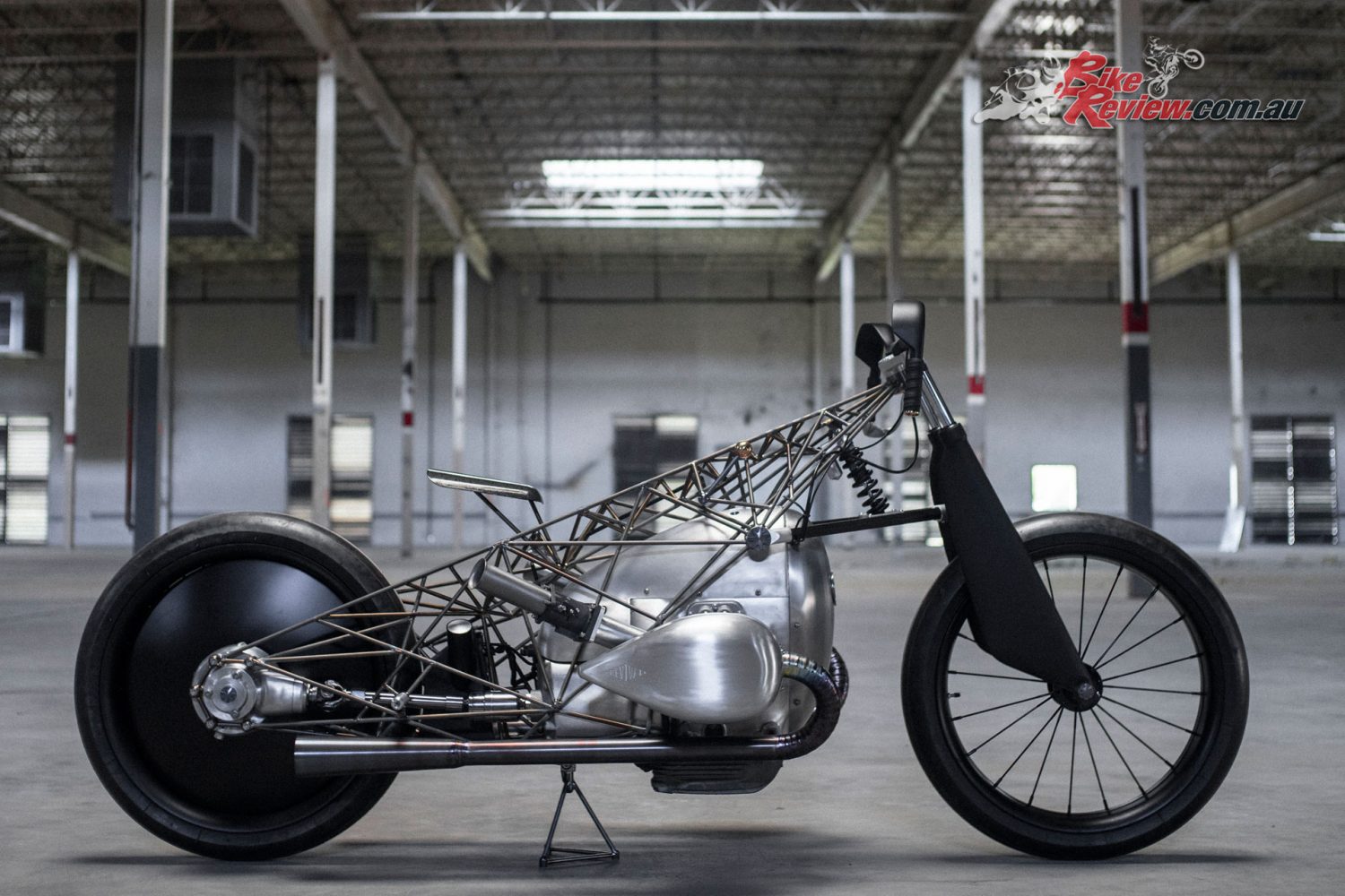 Revival Birdcage from Revival Cycles featuring BMW's Big Boxer intended for the cruiser segment