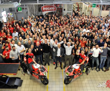 Ducati celebrates 350 WSBK wins