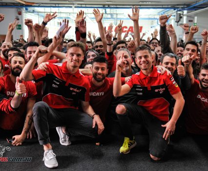 Ducati celebrates 350 WSBK wins