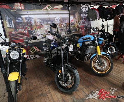 Yamaha had their XSR models on display with one also being raffled off