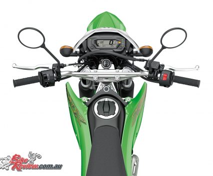 2019 Kawasaki KLX230 front end controls