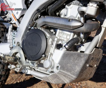 The WR250R features an easily maintained 250cc single-cylinder powerplant