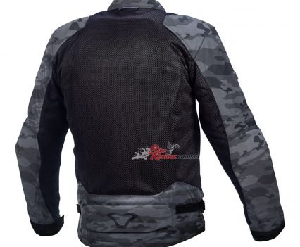 Rear view of the Macna Velocity Jacket.