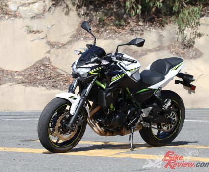 The sharper headlight cowl brings the 2020 Z650L closer to the styling of the rest of the Kawasaki 'Z' family.