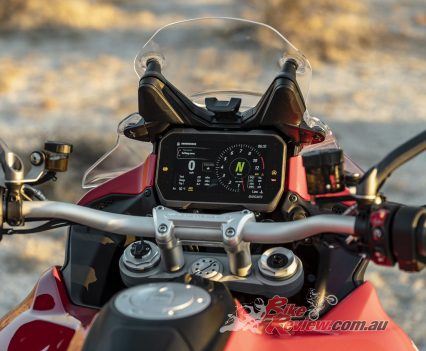 The TFT screen makes settings easy to change.