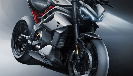 Motorcycle Concept: Project Triumph TE-1 underway