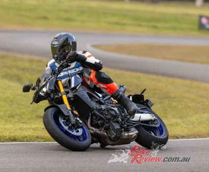 The Ohlins shock is superb and the up-specced KYB forks on the SP were just right on the challenging 70North proving ground.