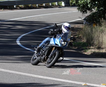 Since day one, the 650MT handled the old road with ease.,