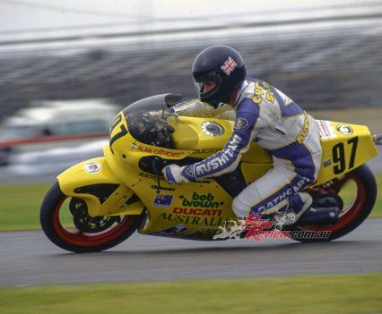 AC on the Bob Brown Ducati at Daytona!
