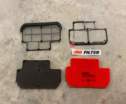 The new filter will fit seamlessly in plastic casing.