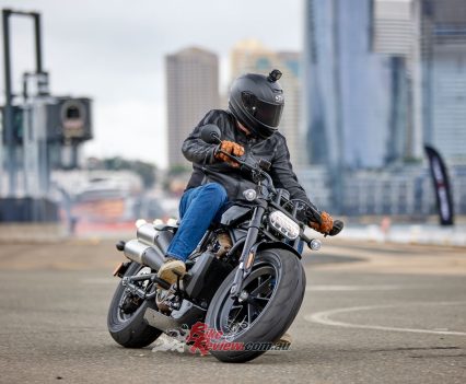 Using both front and rear brakes at the same time is the go.