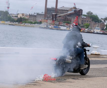 Rolling burnouts on Sydney Harbour. Just another day!