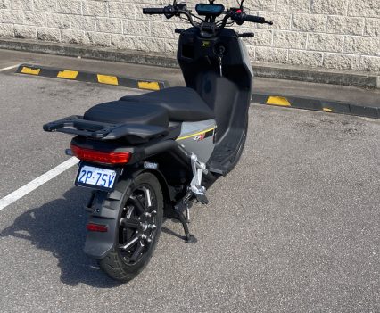 The large pillion seat and rack are very handy.