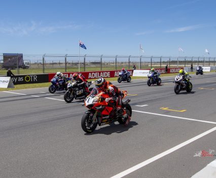 Maxwell get the jump. He dominated on his V4R for the entire weekend.