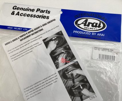 Arai Profile-V cheek pads.