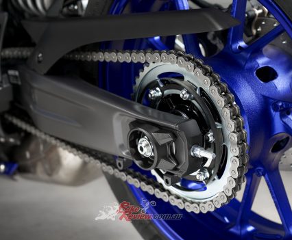 Engine braking helps with the weak front brakes.