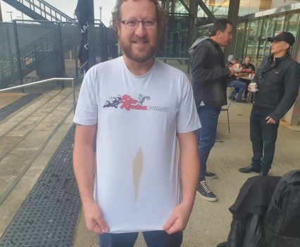 "I'm telling you, he is mental. Wait until he rides."