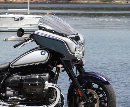 The windscreen is not adjustable, which seems crazy for a $40k-plus bike.