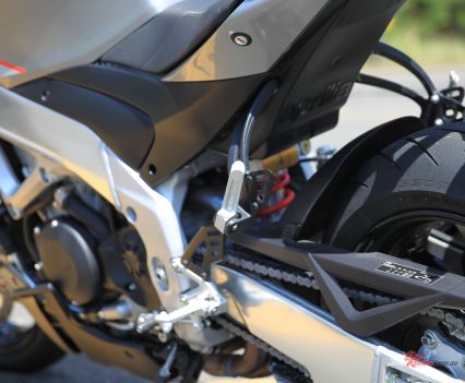 Revised passenger footpegs.