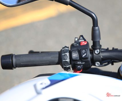 The BMW scroll wheel dash navigation system is also the easiest system in the motorcycle industry.