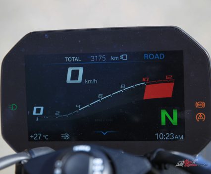 The TFT display that is shared with other BMW models is the best in the industry.