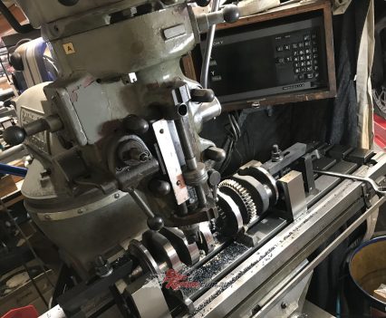 The crank had to be milled down after the engine imploded.