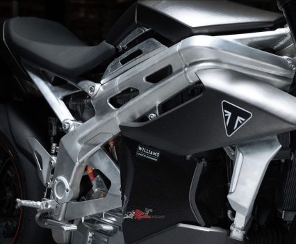 With the bike being tested on and off the road!