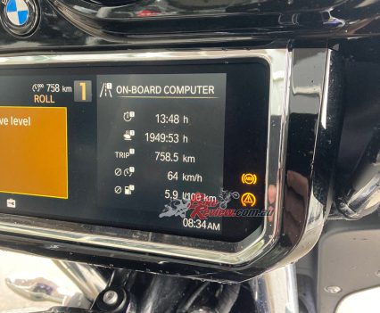 The TFT dash has all the info you could ever need. I was unable to get my iPhone SE to BT connect to it for some reason, so missed out on Nav and calls.