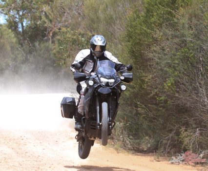 Don't be expecting to launch the bike off anything. The suspension is fairly soft and will compress on you very quickly!