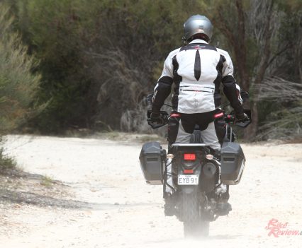 Don't be expecting to launch the bike off anything. The suspension is fairly soft and will compress on you very quickly!