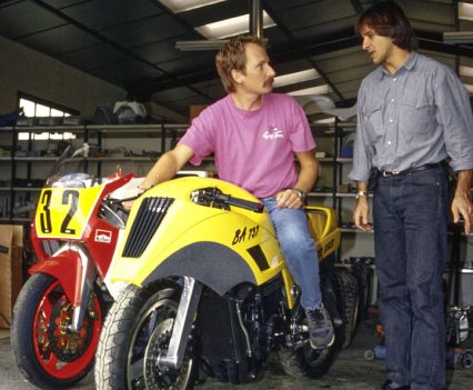 Claude and his good friend, Thierry, with a very rare Fior front Boxer.