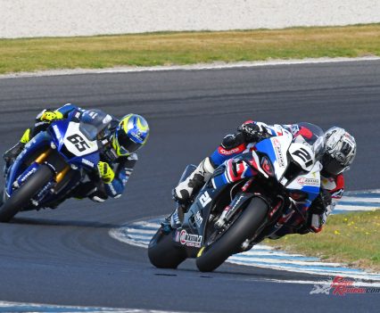 Haliday chasing down Waters. Photo: A Bear...