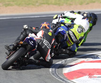 The 300 riders worked together through practice to make the most of the slipstreams down the long straights.