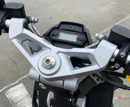 There are a few places where water gets trapped on the bike, rusting fasteners.