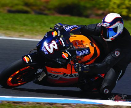 It's not often you get the chance to ride a MotoGP bike, especially such an iconic machine, unless of course you're a Gardiner...